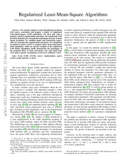 Regularized Least-Mean-Square Algorithms
