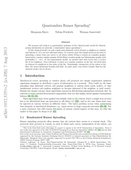 Quasirandom Rumor Spreading
