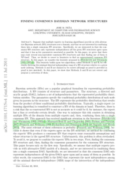 Finding Consensus Bayesian Network Structures