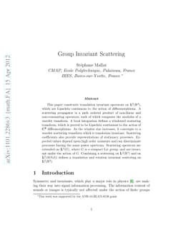 Group Invariant Scattering