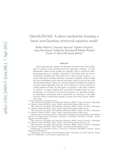 DirectLiNGAM: A direct method for learning a linear non-Gaussian
  structural equation model