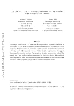 Asymptotic Equivalence for Nonparametric Regression with Non-Regular
  Errors