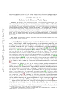 Vector Diffusion Maps and the Connection Laplacian