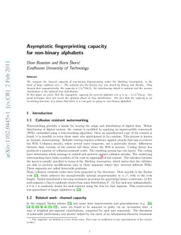 Asymptotic fingerprinting capacity for non-binary alphabets