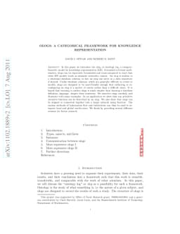 Ologs: a categorical framework for knowledge representation