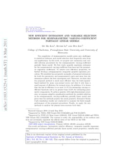 New efficient estimation and variable selection methods for
  semiparametric varying-coefficient partially linear models