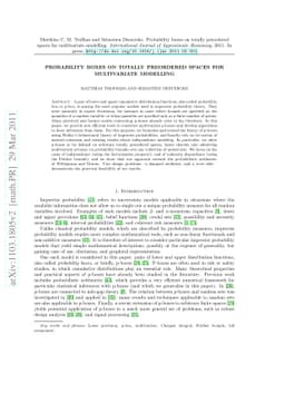 Probability boxes on totally preordered spaces for multivariate
  modelling