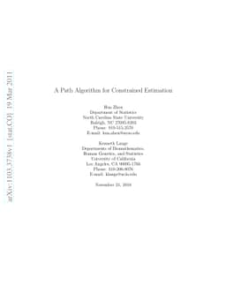 A Path Algorithm for Constrained Estimation