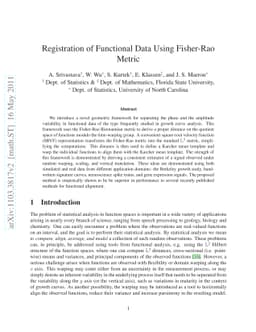 Registration of Functional Data Using Fisher-Rao Metric