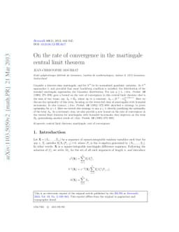 On the rate of convergence in the martingale central limit theorem