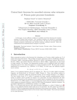 Central limit theorems for smoothed extreme value estimates of Poisson
  point processes boundaries
