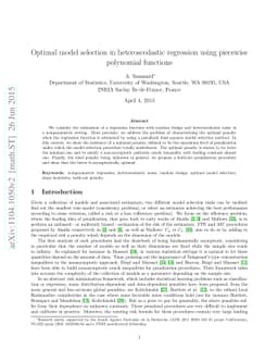 The Slope Heuristics in Heteroscedastic Regression