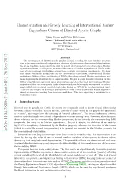 Characterization and Greedy Learning of Interventional Markov
  Equivalence Classes of Directed Acyclic Graphs