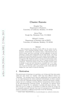 Cluster Forests