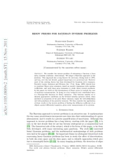 Besov priors for Bayesian inverse problems