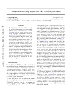 Generalized Boosting Algorithms for Convex Optimization