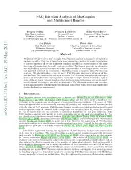 PAC-Bayesian Analysis of Martingales and Multiarmed Bandits