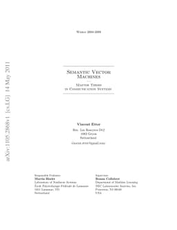 Semantic Vector Machines