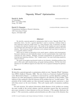Squeaky Wheel Optimization