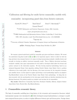 Calibration and filtering for multi factor commodity models with
  seasonality: incorporating panel data from futures contracts