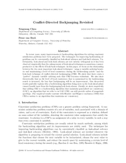 Conflict-Directed Backjumping Revisited