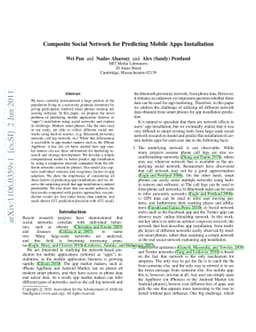 Composite Social Network for Predicting Mobile Apps Installation