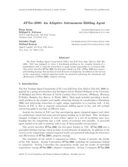 ATTac-2000: An Adaptive Autonomous Bidding Agent