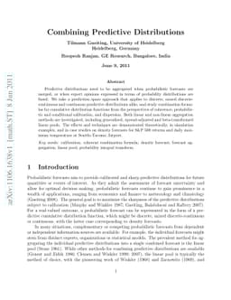 Combining Predictive Distributions