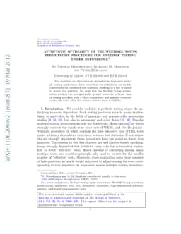 Asymptotic optimality of the Westfall--Young permutation procedure for
  multiple testing under dependence