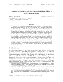 Competitive Safety Analysis: Robust Decision-Making in Multi-Agent
  Systems