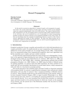 Bound Propagation