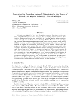 Searching for Bayesian Network Structures in the Space of Restricted
  Acyclic Partially Directed Graphs