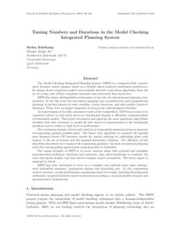 Taming Numbers and Durations in the Model Checking Integrated Planning
  System