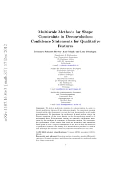 Multiscale Methods for Shape Constraints in Deconvolution: Confidence
  Statements for Qualitative Features