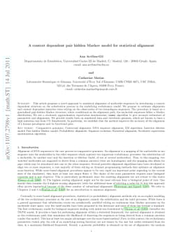 A context dependent pair hidden Markov model for statistical alignment