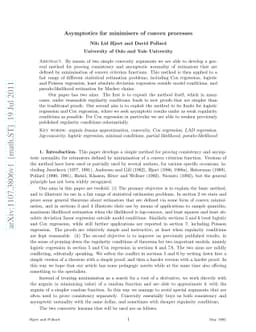 Asymptotics for minimisers of convex processes