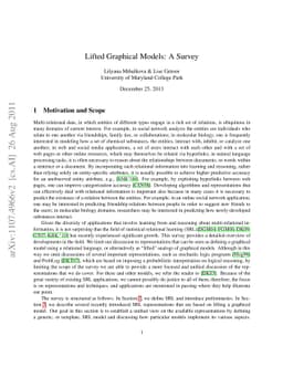 Lifted Graphical Models: A Survey