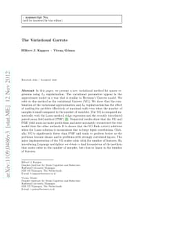 The Variational Garrote