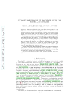 Dynamic Maintenance of Half-Space Depth for Points and Contours