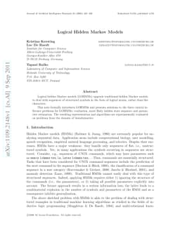 Logical Hidden Markov Models