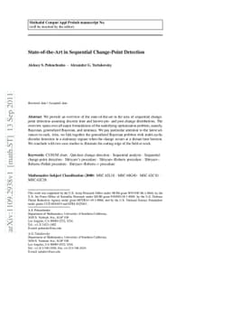 State-of-the-Art in Sequential Change-Point Detection