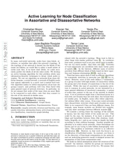 Active Learning for Node Classification in Assortative and
  Disassortative Networks