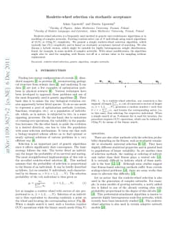 Roulette-wheel selection via stochastic acceptance