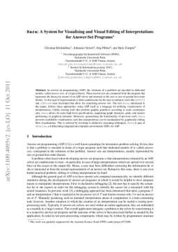 Kara: A System for Visualising and Visual Editing of Interpretations for
  Answer-Set Programs