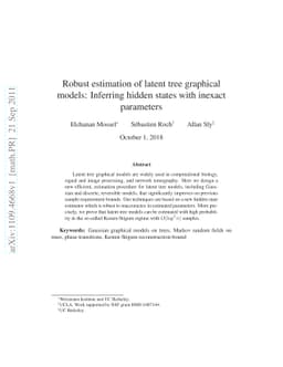Robust estimation of latent tree graphical models: Inferring hidden
  states with inexact parameters