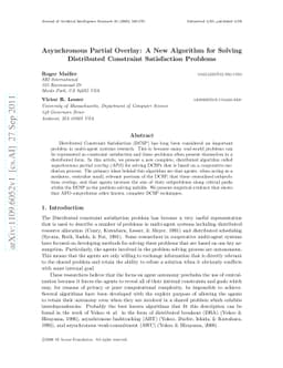 Asynchronous Partial Overlay: A New Algorithm for Solving Distributed
  Constraint Satisfaction Problems