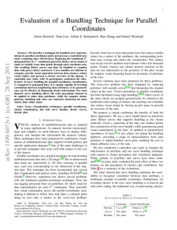 Evaluation of a Bundling Technique for Parallel Coordinates