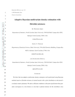 Adaptive Bayesian multivariate density estimation with Dirichlet
  mixtures