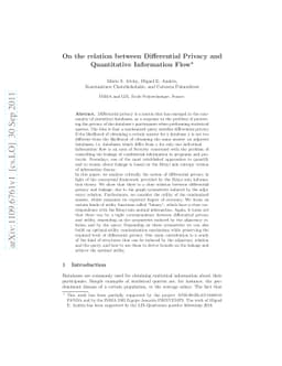 On the relation between Differential Privacy and Quantitative
  Information Flow