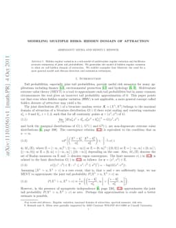 Modeling Multiple Risks: Hidden Domain of Attraction